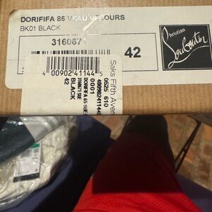 Christian Louboutin Black Dorififa 85 Velours